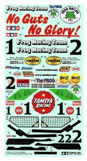 Tamiya - Frog Sticker Sheet image