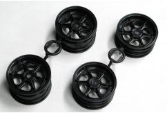 Tamiya - Egress Black Front & Rear Wheel Set (58079 / 58583) image