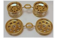 Tamiya - Fox/Novafox Gold Front & Rear Wheel Set (4pcs) image