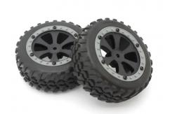 Kyosho - Sand Master Wheel with Tire Grey Rim (2pcs) image