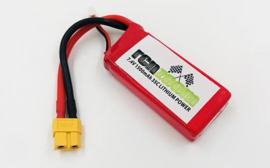  RCNZOOM - 7.4V Li-Po Battery 1500mah 35C image