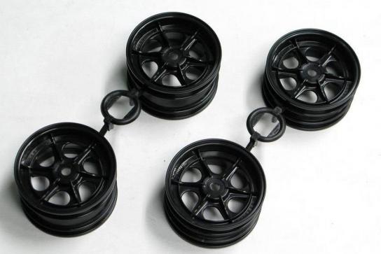 Tamiya - Egress Black Front & Rear Wheel Set (58079 / 58583) image