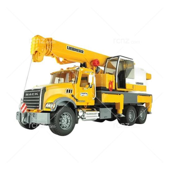 bruder mack crane truck