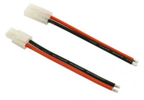 RCNZ - Tamiya Plug Pair with 10cm 14AWG Silicon Wire image